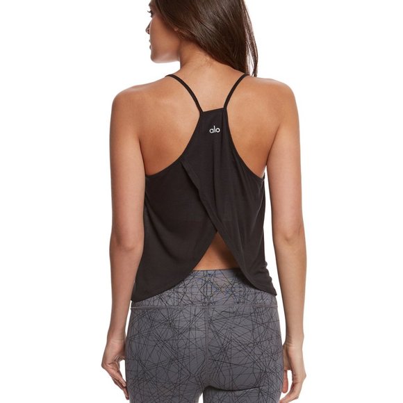 ALO Yoga Tops - ALO Yoga Jasana Open Back Crop Top